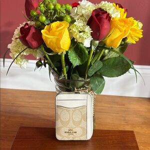 Coach Beige and White wallet